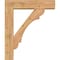 Ekena Millwork Olympic Block Smooth Bracket w/ Offset Brace, Western Red Cedar, 7 1/2"W x 32"D x 38"H BKT0806X32X38OLY05SWR - alternate 3
